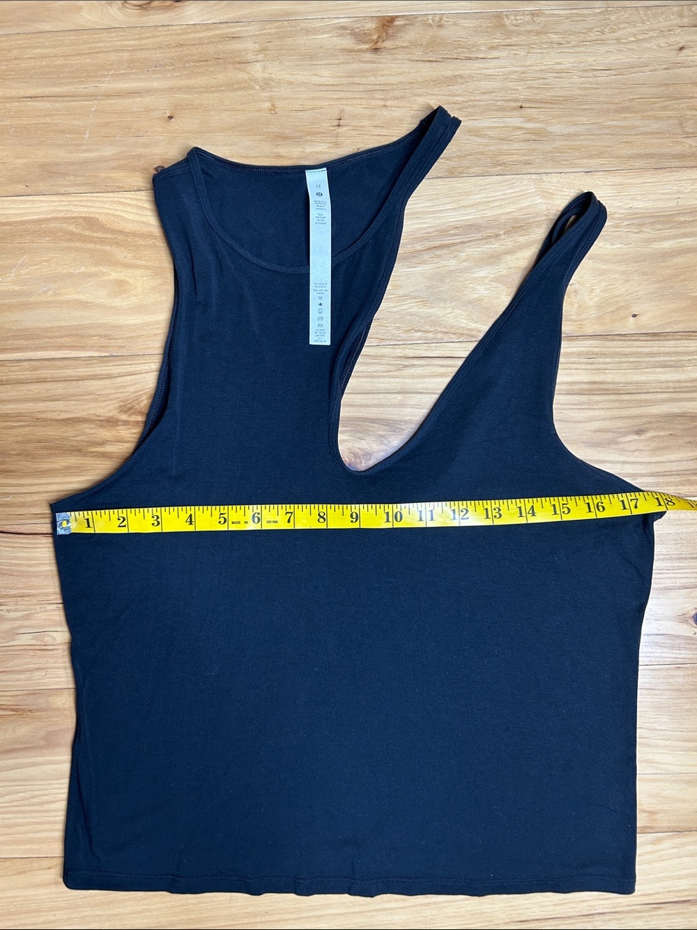 Lululemon Black One-Shoulder Tank Top | Size 12 - Picture 2 of 6